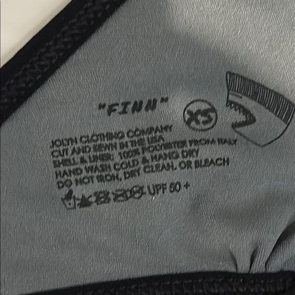 Worn once! Jolyn Finn bikini top XS black - Picture 3 of 3